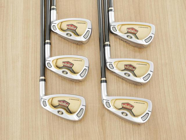 Iron set : Honma : **ก้าน 3 ดาว** ชุดเหล็ก Honma Beres IS-01 (หน้าเด้ง Maraging) มีเหล็ก 5-10 (6 ชิ้น) ก้าน ARMRQ 6 (49) Flex R (3 ดาว)