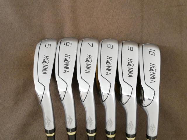 Iron set : Honma : **ก้าน 3 ดาว** ชุดเหล็ก Honma Beres IS-01 (หน้าเด้ง Maraging) มีเหล็ก 5-10 (6 ชิ้น) ก้าน ARMRQ 6 (49) Flex R (3 ดาว)