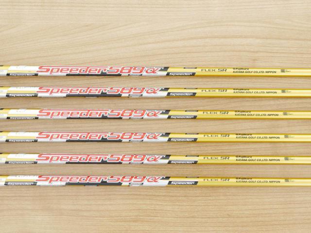 Iron set : Katana : ชุดเหล็ก Katana Sword ATC-589a (หน้าเด้ง) มีเหล็ก 7-Pw,Aw,Sw (6 ชิ้น) ก้านกราไฟต์ Fujikura Speeder 589 Flex SR