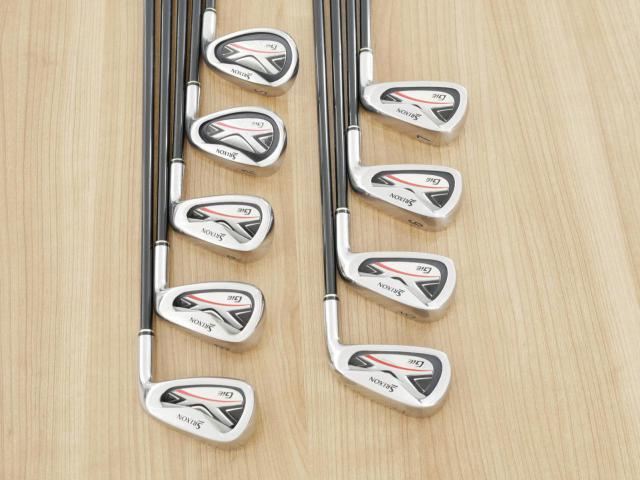 Iron set : Other Brand : ชุดเหล็ก Srixon GIE (ใบใหญ่ ตีง่าย) มีเหล็ก 4-Pw,Aw,Sw (9 ชิ้น) ก้านกราไฟต์ Miyazaki 61 Flex S