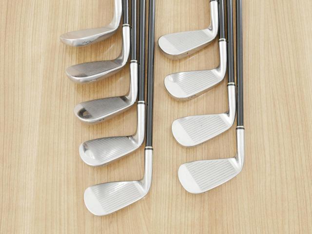 Iron set : Other Brand : ชุดเหล็ก Srixon GIE (ใบใหญ่ ตีง่าย) มีเหล็ก 4-Pw,Aw,Sw (9 ชิ้น) ก้านกราไฟต์ Miyazaki 61 Flex S