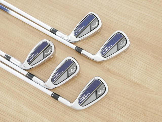 Lady club : All : ชุดเหล็ก Callaway Paradym Max Fast (ออกปี 2023 ตีง่ายสุด ไกลสุดของ Callaway Japan Spec.) มีเหล็ก 7-Pw,56 (5 ชิ้น) ก้านกราไฟต์ Mitsubishi ELDIO 40 Flex A (Lady)