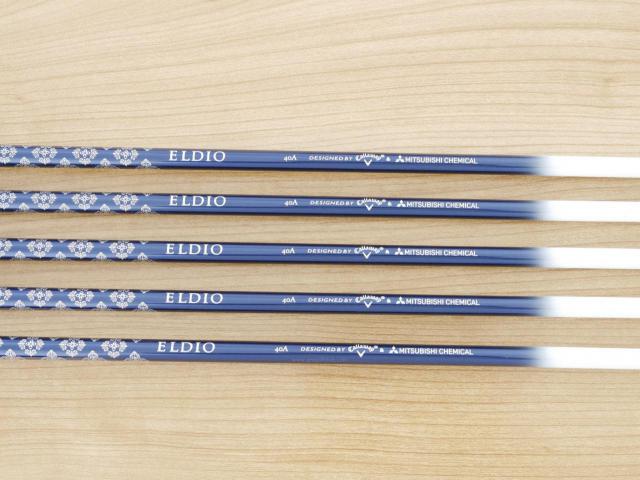 Lady club : All : ชุดเหล็ก Callaway Paradym Max Fast (ออกปี 2023 ตีง่ายสุด ไกลสุดของ Callaway Japan Spec.) มีเหล็ก 7-Pw,56 (5 ชิ้น) ก้านกราไฟต์ Mitsubishi ELDIO 40 Flex A (Lady)