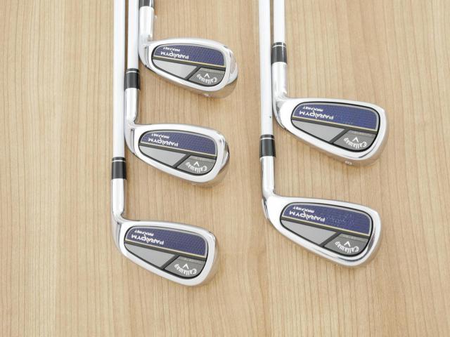 Lady club : All : ชุดเหล็ก Callaway Paradym Max Fast (ออกปี 2023 ตีง่ายสุด ไกลสุดของ Callaway Japan Spec.) มีเหล็ก 7-Pw,56 (5 ชิ้น) ก้านกราไฟต์ Mitsubishi ELDIO 40 Flex A (Lady)