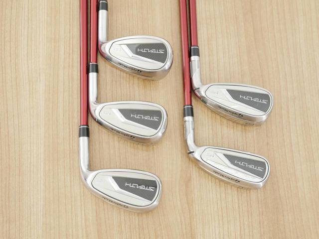 Lady club : All : ชุดเหล็ก Taylormade Stealth HD (ออกปี 2022 Japan Spec. ใบใหญ่มาก ตีง่ายสุดๆ) มีเหล็ก 7-Pw,Sw (5 ชิ้น) ก้านกราไฟต์ Mitsubishi Tensei TM40 Flex L