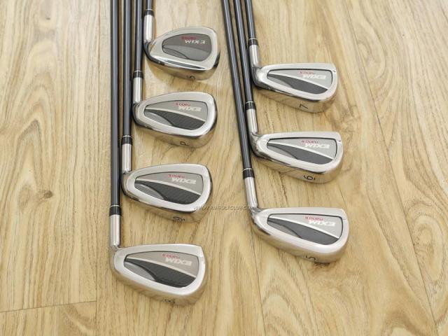 Iron set : Maruman : ชุดเหล็ก Maruman EXIM Nano II มีเหล็ก 5-Pw,Sw (7 ชิ้น) ก้านกราไฟต์ Flex R