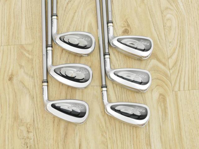 Iron set : PRGR : ชุดเหล็กกระเทย PRGR Egg PC (รุ่นปี 2019 ตีง่ายและไกลมากๆ โกงสุดๆ) มีเหล็ก 7-Pw,Aw,As (6 ชิ้น) ก้านกราไฟต์ M-37 Flex R