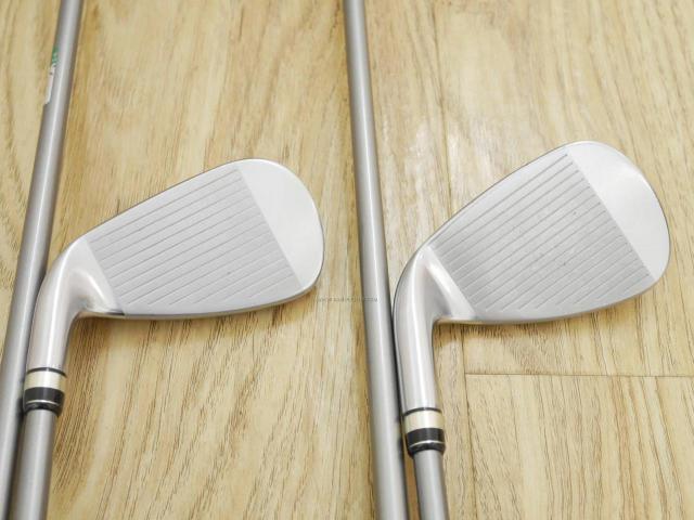 Iron set : PRGR : ชุดเหล็กกระเทย PRGR Egg PC (รุ่นปี 2019 ตีง่ายและไกลมากๆ โกงสุดๆ) มีเหล็ก 7-Pw,Aw,As (6 ชิ้น) ก้านกราไฟต์ M-37 Flex R