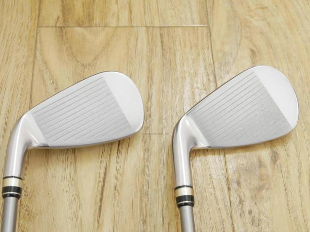 Iron set : PRGR : ชุดเหล็กกระเทย PRGR Egg PC (รุ่นปี 2019 ตีง่ายและไกลมากๆ โกงสุดๆ) มีเหล็ก 7-Pw,Aw,As (6 ชิ้น) ก้านกราไฟต์ M-37 Flex R