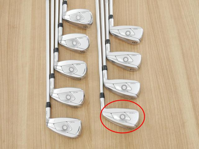 Iron set : Titleist : **มีตำหนิ** ชุดเหล็ก Titleist T400 (รุ่นล่าสุด ออกปี 2023 ตีง่ายที่สุด ไกลที่สุด) มีเหล็ก 5-Pw,43,49,55 (9 ชิ้น) ก้านกราไฟต์ Titleist 3D401 i50 Flex R