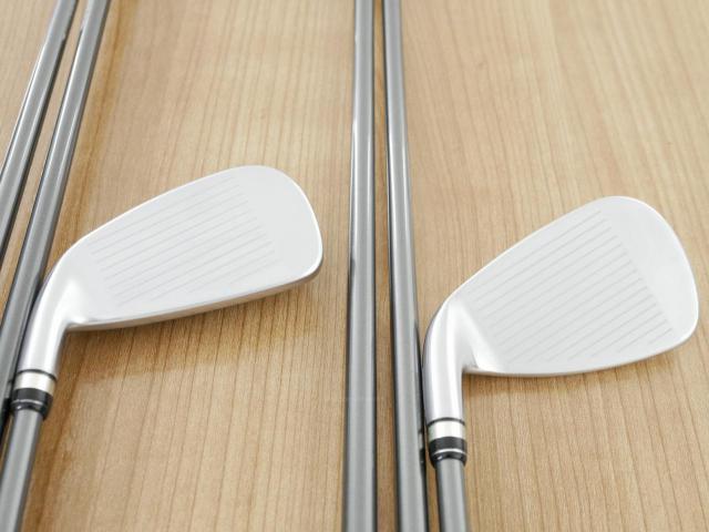 Iron set : PRGR : ชุดเหล็กกระเทย PRGR Super Egg Iron (รุ่นปี 2023 ตัวท๊อปสุด หน้าเด้งเกินกฏ ใช้แข่งไม่ได้ ตีไกลมากๆ) มีเหล็ก 5-Pw,Aw,As,Sw (9 ชิ้น เต็มเซ็ต) ก้านกราไฟต์ Flex R (M-37)