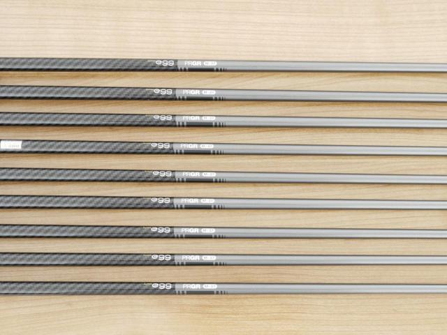 Iron set : PRGR : ชุดเหล็กกระเทย PRGR Super Egg Iron (รุ่นปี 2023 ตัวท๊อปสุด หน้าเด้งเกินกฏ ใช้แข่งไม่ได้ ตีไกลมากๆ) มีเหล็ก 5-Pw,Aw,As,Sw (9 ชิ้น เต็มเซ็ต) ก้านกราไฟต์ Flex R (M-37)