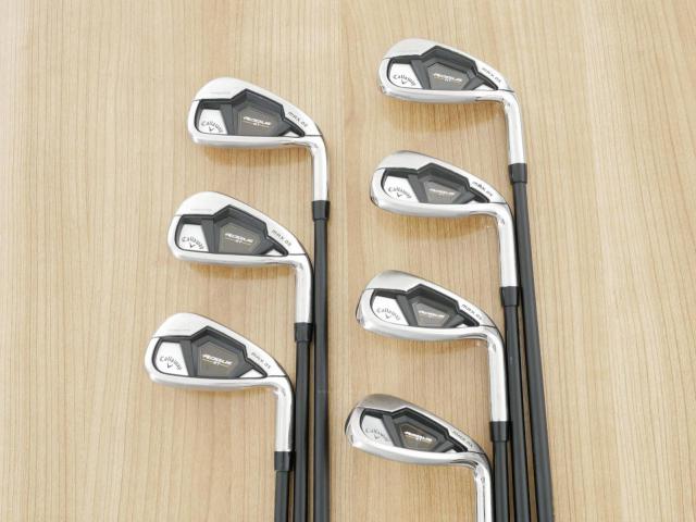 Iron set : Callaway : ชุดเหล็ก Callaway Rogue ST Max OS (ออกปี 2022 ตีง่ายสุดๆ ไกลสุดๆ) มีเหล็ก 6-Pw,Aw,Sw (7 ชิ้น) ก้านกราไฟต์ Fujikura VENTUS 5 Flex R