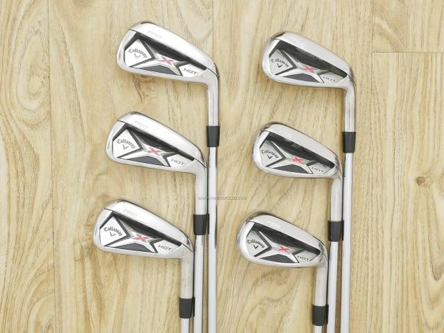 Iron set : Callaway : ชุดเหล็ก Callaway X Hot Pro มีเหล็ก 5-Pw (6 ชิ้น) ก้านเหล็ก Project X 95 5.5 Flex S