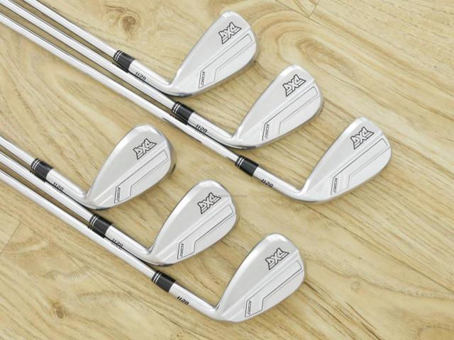 Iron set : PXG : ชุดเหล็ก PXG 0211 XCOR 2 (รุ่นล่าสุด ปี 2023 หน้าเด้ง ตีไกลมากๆ) มีเหล็ก 5-Pw (6 ชิ้น) ก้านเหล็ก NS Pro ZELOS 8 Flex R
