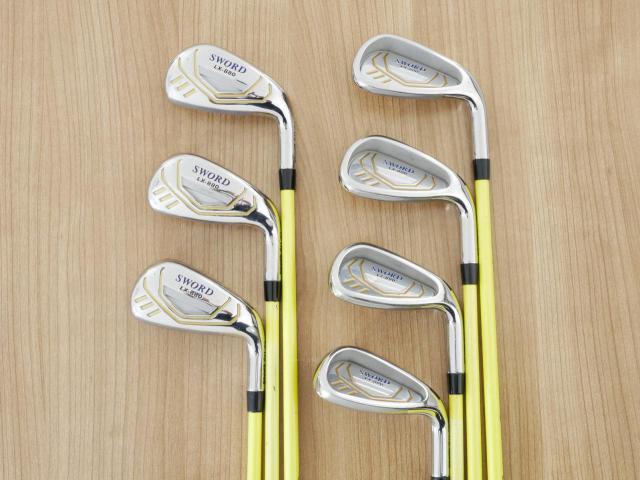 Iron set : Katana : ชุดเหล็ก Katana Sword LX-880 (เหล็กยาวเป็น Utility ตีง่าย) มีเหล็ก 6-Pw,Aw,Sw (7 ชิ้น) ก้านกราไฟต์ Fujikura Speeder Five Flex R