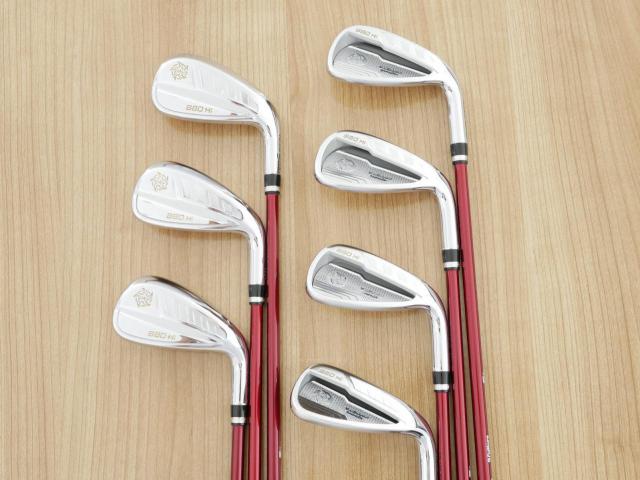 Iron set : Katana : ชุดเหล็ก Katana Voltio NINJA 880Hi Silver (รุ่นท็อปสุด ออกปี 2018 ตีง่าย ไกล สวยมากๆ) มีเหล็ก 6-Pw,Aw,Sw (7 ชิ้น) ก้านกราไฟต์ Fujikura Speeder 361 Flex R