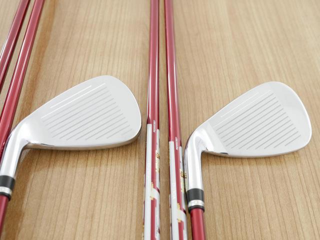 Iron set : Katana : ชุดเหล็ก Katana Voltio NINJA 880Hi Silver (รุ่นท็อปสุด ออกปี 2018 ตีง่าย ไกล สวยมากๆ) มีเหล็ก 6-Pw,Aw,Sw (7 ชิ้น) ก้านกราไฟต์ Fujikura Speeder 361 Flex R