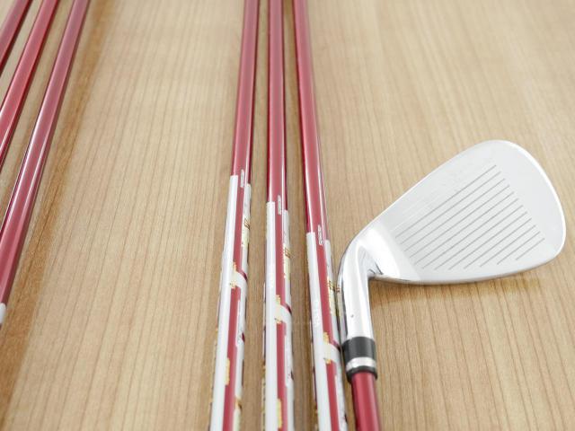 Iron set : Katana : ชุดเหล็ก Katana Voltio NINJA 880Hi Silver (รุ่นท็อปสุด ออกปี 2018 ตีง่าย ไกล สวยมากๆ) มีเหล็ก 6-Pw,Aw,Sw (7 ชิ้น) ก้านกราไฟต์ Fujikura Speeder 361 Flex R