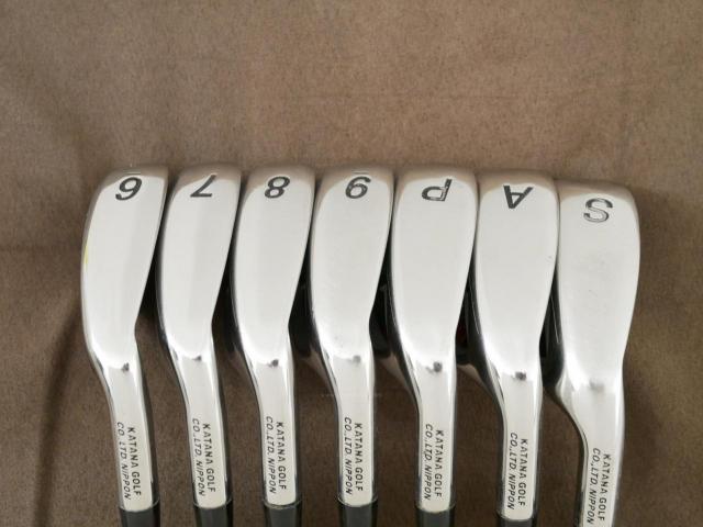 Iron set : Katana : ชุดเหล็ก Katana Sword ATC-589a (หน้าเด้ง) มีเหล็ก 6-Pw,Aw,Sw (7 ชิ้น) ก้านกราไฟต์ Fujikura Speeder 589 Flex SR