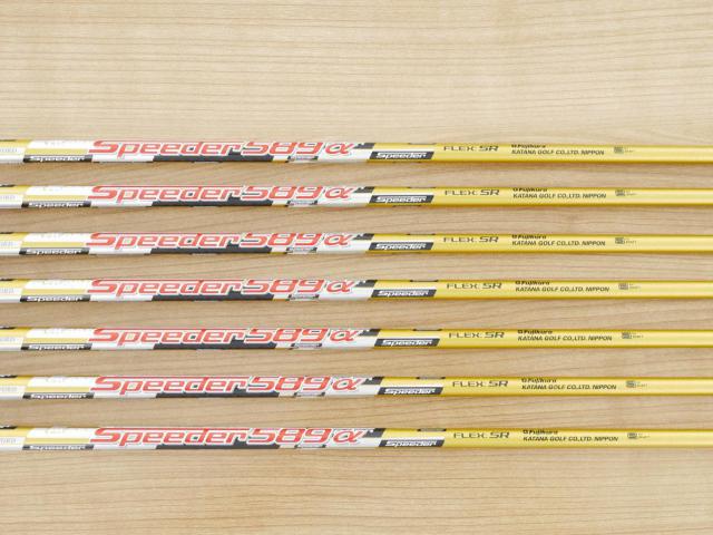 Iron set : Katana : ชุดเหล็ก Katana Sword ATC-589a (หน้าเด้ง) มีเหล็ก 6-Pw,Aw,Sw (7 ชิ้น) ก้านกราไฟต์ Fujikura Speeder 589 Flex SR