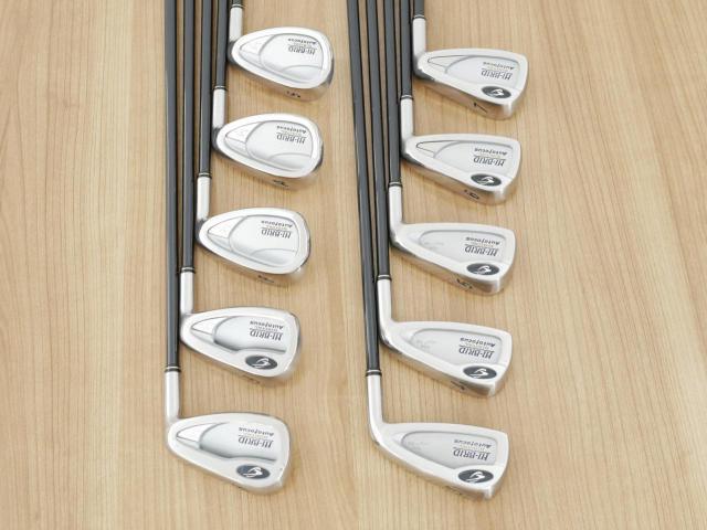 Iron set : Other Brand : ชุดเหล็ก Dunlop HI-BRID DIGITAL Autofocus มีเหล็ก 3-Pw,Aw,Sw (10 ชิ้น) ก้านกราไฟต์ Flex R