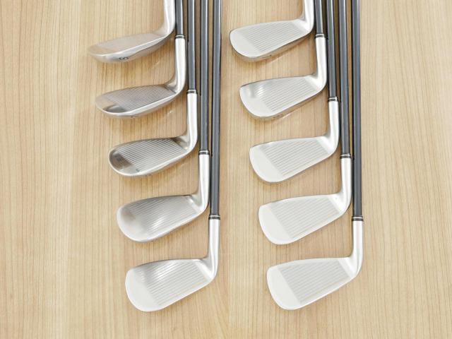 Iron set : Other Brand : ชุดเหล็ก Dunlop HI-BRID DIGITAL Autofocus มีเหล็ก 3-Pw,Aw,Sw (10 ชิ้น) ก้านกราไฟต์ Flex R