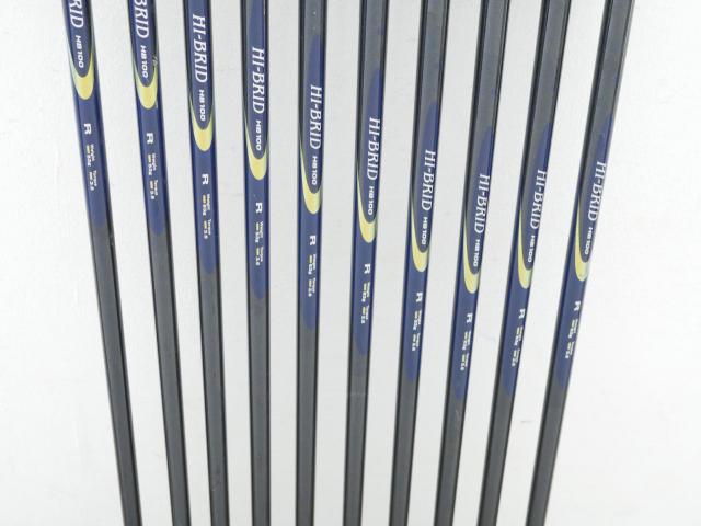 Iron set : Other Brand : ชุดเหล็ก Dunlop HI-BRID DIGITAL Autofocus มีเหล็ก 3-Pw,Aw,Sw (10 ชิ้น) ก้านกราไฟต์ Flex R