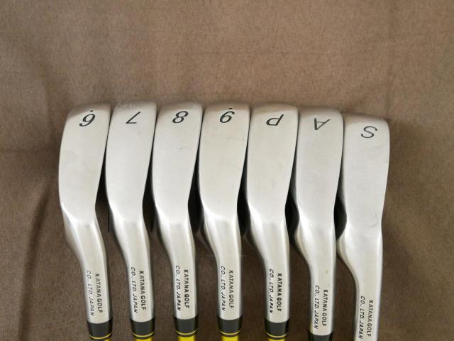 Iron set : Katana : ชุดเหล็ก Katana Sniper XX (ใบใหญ่ ตีง่าย ไกล) มีเหล็ก 6-Pw,Aw,Sw (7 ชิ้น) ก้านกราไฟต์ Fujikura Speeder 589 Flex R