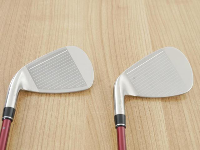 Iron set : PRGR : ชุดเหล็ก PRGR Red Titan Face (รุ่นปี 2018 หน้าเด้ง ตีไกลมาก) มีเหล็ก 7-Pw,Aw,Sw (6 ชิ้น) ก้านกราไฟต์ M-37 Flex R