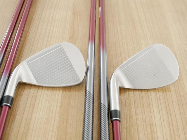 Iron set : PRGR : ชุดเหล็ก PRGR Red Titan Face (รุ่นปี 2018 หน้าเด้ง ตีไกลมาก) มีเหล็ก 7-Pw,Aw,Sw (6 ชิ้น) ก้านกราไฟต์ M-37 Flex R