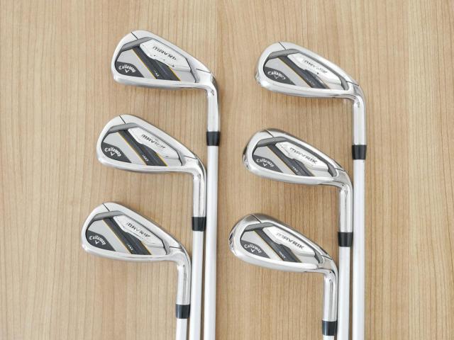 Lady club : All : ชุดเหล็ก Callaway Mavrik MAX (ออกปี 2020 ตีง่าย ไกลมากๆ) มีเหล็ก 7-Pw,Aw,Sw (6 ชิ้น) ก้านกราไฟต์ Mitsubishi Diamana 40 Flex L