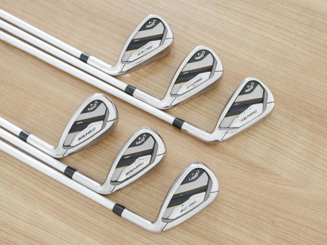 Lady club : All : ชุดเหล็ก Callaway Mavrik MAX (ออกปี 2020 ตีง่าย ไกลมากๆ) มีเหล็ก 7-Pw,Aw,Sw (6 ชิ้น) ก้านกราไฟต์ Mitsubishi Diamana 40 Flex L