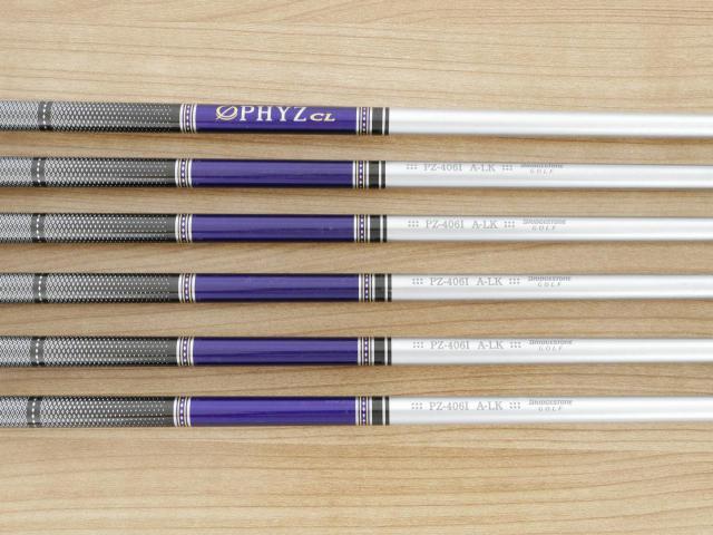 Lady club : All : ชุดเหล็ก Bridgestone PHYZ CL (ปี 2018 รุ่นท๊อป ง่ายและไกลมาก) มีเหล็ก 7-Pw,Aw,Sw (6 ชิ้น) ก้านกราไฟต์ Flex A (Lady)