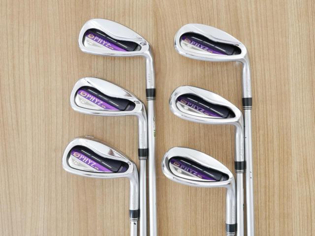 Lady club : All : ชุดเหล็ก Bridgestone PHYZ CL (ปี 2018 รุ่นท๊อป ง่ายและไกลมาก) มีเหล็ก 7-Pw,Aw,Sw (6 ชิ้น) ก้านกราไฟต์ Flex A (Lady)