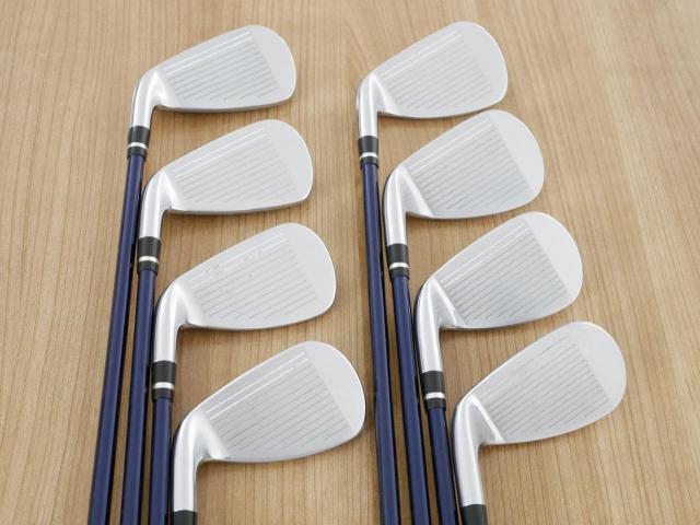 Iron set : Yamaha : ชุดเหล็ก Yamaha Inpres UD+2 (ออกปี 2021 ตีไกลที่สุด ไกลกว่าเหล็กทั่วไป 2 เบอร์ หน้าเด้ง COR 0.822) มีเหล็ก 6-Pw,Aw,As,Sw (8 ชิ้น) ก้านกราไฟต์ Fujikura Air Speeder M421i Flex SR