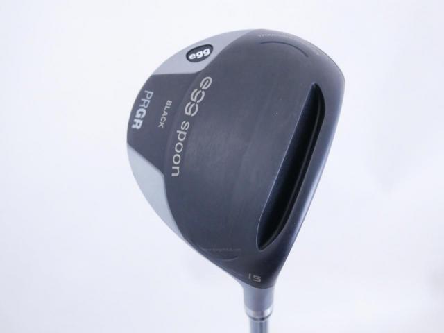 Fairway Wood : PRGR : หัวไม้ 3 PRGR Egg Spoon BLACK (ปี 2022) Loft 15 ก้าน Mitsubishi Diamana Flex S