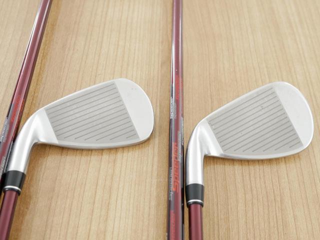 Iron set : PRGR : ชุดเหล็ก PRGR RS Red (รุ่นปี 2020 หน้าเด้ง ตีไกลมาก) มีเหล็ก 6-Pw,Aw (6 ชิ้น) ก้านกราไฟต์ Fujikura Speeder Evolution Flex R