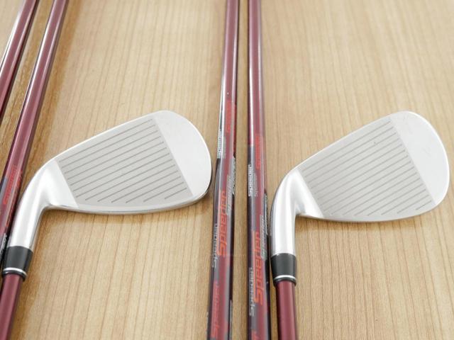 Iron set : PRGR : ชุดเหล็ก PRGR RS Red (รุ่นปี 2020 หน้าเด้ง ตีไกลมาก) มีเหล็ก 6-Pw,Aw (6 ชิ้น) ก้านกราไฟต์ Fujikura Speeder Evolution Flex R