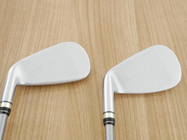 Iron set : PRGR : ชุดเหล็กกระเทย PRGR Egg PF Forged (รุ่นปี 2019 ตีง่ายและไกลมากๆ โกงสุดๆ) มีเหล็ก 7-Pw,Aw,As (6 ชิ้น) ก้านกราไฟต์ M-40 Flex SR