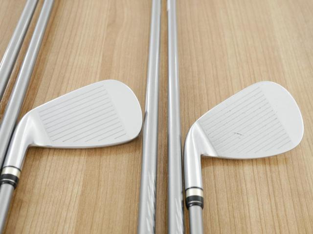 Iron set : PRGR : ชุดเหล็กกระเทย PRGR Egg PF Forged (รุ่นปี 2019 ตีง่ายและไกลมากๆ โกงสุดๆ) มีเหล็ก 7-Pw,Aw,As (6 ชิ้น) ก้านกราไฟต์ M-40 Flex SR