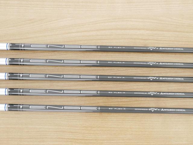 Iron set : Callaway : ชุดเหล็ก Callaway Paradym Ai Smoke (ออกปี 2024 ตีง่ายมาก ไกล Japan Spec.) มีเหล็ก 6-Pw (5 ชิ้น) ก้านกราไฟต์ Mitsubishi TENSEI 50 Flex R