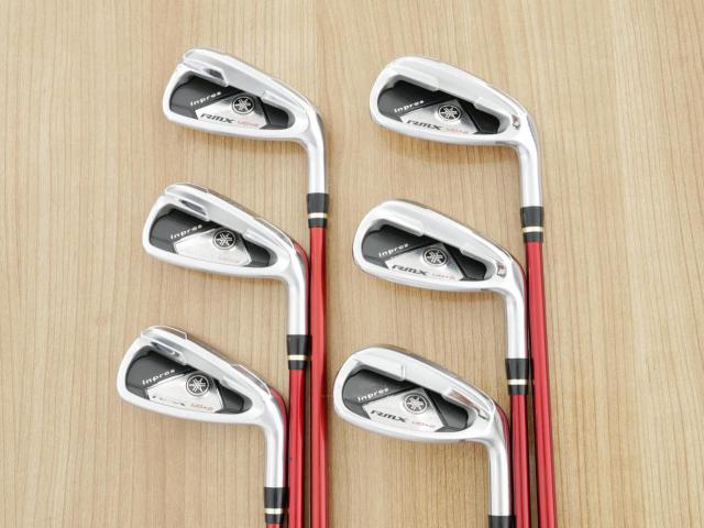Iron set : Yamaha : ชุดเหล็ก Yamaha Inpres RMX UD+2 (ปี 2017 ตีไกลที่สุด ไกลกว่าเหล็กทั่วไป 2 เบอร์) มีเหล็ก 6-Pw,Aw (6 ชิ้น) ก้านกราไฟต์ Mitsubishi Bassara i50xct Flex R