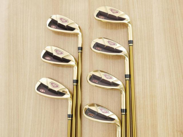 Iron set : Tsuruya : ชุดเหล็ก Tsuruya AXEL Gold Premium II (รุ่นปี 2017 ของใหม่ 6 หมื่นกว่าบาท หน้าเด้งสุดๆ ไกลสุดๆๆ) มีเหล็ก 7-Pw,Aw,As,Sw (7 ชิ้น ครบเซ็ต) ก้านกราไฟต์ Flex R