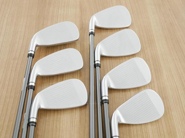 Iron set : PRGR : ชุดเหล็กกระเทย PRGR Super Egg Iron (รุ่นปี 2023 ตัวท๊อปสุด หน้าเด้งเกินกฏ ใช้แข่งไม่ได้ ตีไกลมากๆ) มีเหล็ก 6-Pw,Aw,As (7 ชิ้น) ก้านกราไฟต์ Flex S (M-43)