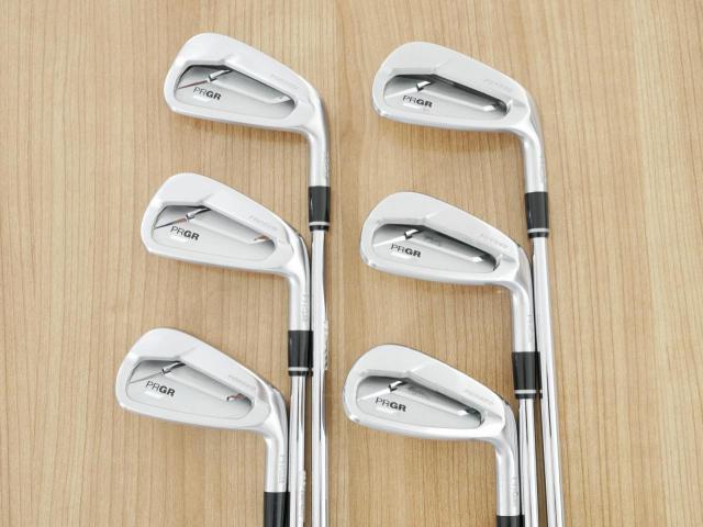 Iron set : PRGR : ชุดเหล็ก PRGR 03 Forged (รุ่นปี 2023 ตีง่าย ไกลมากๆๆ) มีเหล็ก 6-Pw,AW (6 ชิ้น) ก้านเหล็ก NS Pro 85 Flex SR (M-40)