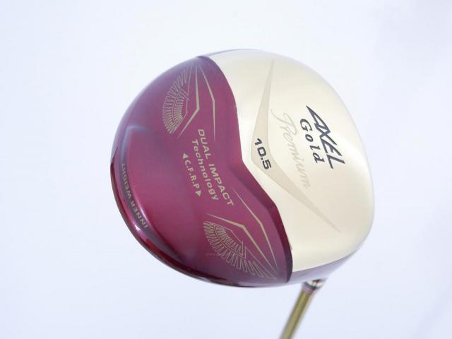 Driver : Tsuruya : ไดรเวอร์ Tsuruya AXEL Gold Premium IV (รุ่นปี 2021 ตัวท๊อป หน้าเด้งสุดๆ COR 0.87 ของใหม่ 4 หมื่น) Loft 10.5 Flex S