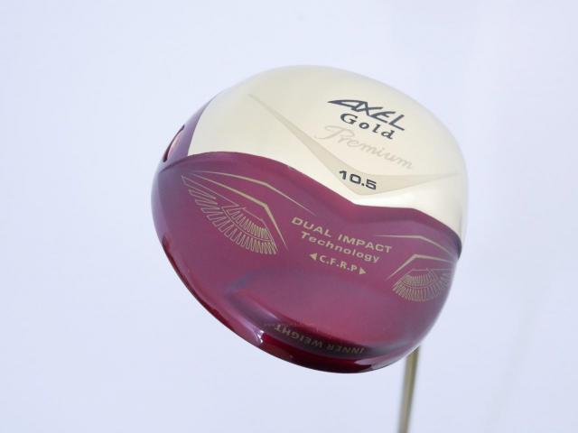 Driver : Tsuruya : ไดรเวอร์ Tsuruya AXEL Gold Premium IV (รุ่นปี 2021 ตัวท๊อป หน้าเด้งสุดๆ COR 0.87 ของใหม่ 4 หมื่น) Loft 10.5 Flex S