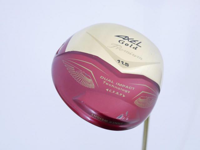 Driver : Tsuruya : ไดรเวอร์ Tsuruya AXEL Gold Premium IV (รุ่นปี 2021 ตัวท๊อป หน้าเด้งสุดๆ COR 0.87 ของใหม่ 4 หมื่น) Loft 11.5 Flex R
