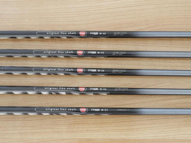 Iron set : PRGR : ชุดเหล็กกระเทย PRGR Egg II (ตีง่ายและไกลมาก)  มีเหล็ก 6-Pw (5 ชิ้น) ก้านกราไฟต์ Flex SR (M-40)
